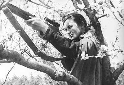 Lyudmila Pavlichenko was one of the top 10 Soviet snipers of WW2, with 309 confirmed kills.